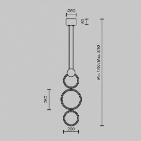 Подвесной светильник Maytoni Link MOD357PL-L20BS3K в Сысерти - sysert.mebel24.online | фото 4