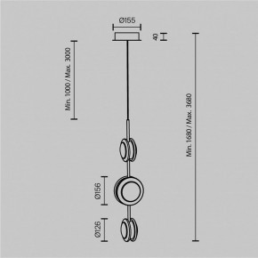Подвесной светильник Maytoni Pharao MOD361PL-L22BS3K в Сысерти - sysert.mebel24.online | фото 4