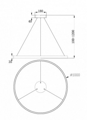 Подвесной светильник Maytoni Rim MOD058PL-L54BS4K в Сысерти - sysert.mebel24.online | фото 4