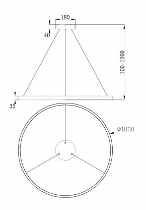Подвесной светильник Maytoni Rim MOD058PL-L54W4K в Сысерти - sysert.mebel24.online | фото 4