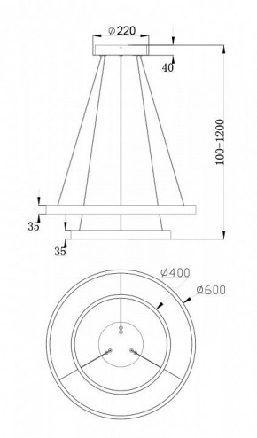 Подвесной светильник Maytoni Rim MOD058PL-L55BS4K в Сысерти - sysert.mebel24.online | фото 7