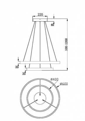 Подвесной светильник Maytoni Rim MOD058PL-L55BSK в Сысерти - sysert.mebel24.online | фото 4