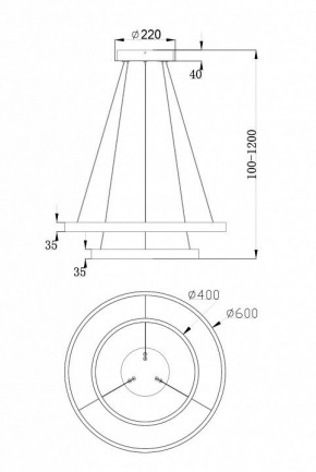 Подвесной светильник Maytoni Rim MOD058PL-L55W4K в Сысерти - sysert.mebel24.online | фото 7