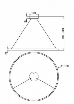 Подвесной светильник Maytoni Rim MOD058PL-L65BS3K в Сысерти - sysert.mebel24.online | фото 4