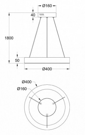 Подвесной светильник Maytoni Saturno MOD415PL-L36BS4K в Сысерти - sysert.mebel24.online | фото 4
