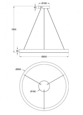 Подвесной светильник Maytoni Saturno MOD415PL-L60BS4K в Сысерти - sysert.mebel24.online | фото 4