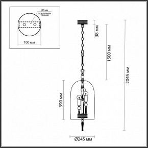 Подвесной светильник Odeon Light Bell 4892/3 в Сысерти - sysert.mebel24.online | фото 6