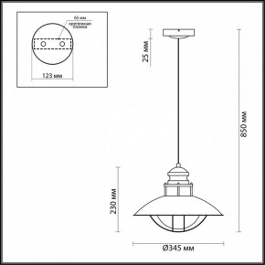 Подвесной светильник Odeon Light Dante 4164/1 в Сысерти - sysert.mebel24.online | фото 3