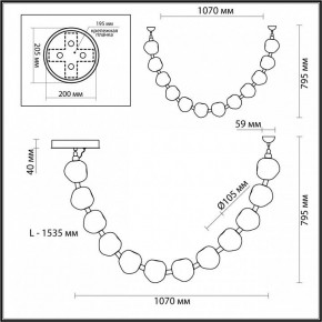 Подвесной светильник Odeon Light Jemstone 5085/48L в Сысерти - sysert.mebel24.online | фото 7