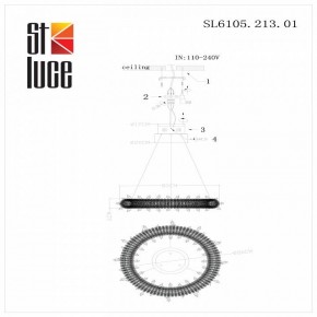 Подвесной светильник ST-Luce Lucchero SL6105.213.01 в Сысерти - sysert.mebel24.online | фото 6