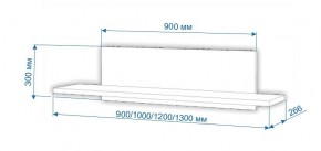 Полка навесная Нобиле ПНО-ППН-100 в Сысерти - sysert.mebel24.online | фото 2