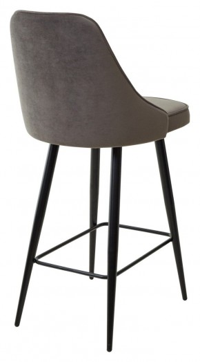 Полубарный стул NEPAL-PB ГРАФИТ #14, велюр/ черный каркас (H=68cm) М-City в Сысерти - sysert.mebel24.online | фото 4