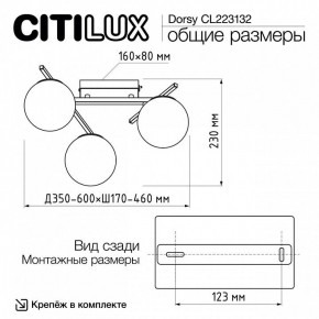 Потолочная люстра Citilux Dorsy CL223132 в Сысерти - sysert.mebel24.online | фото 12