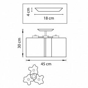 Потолочная люстра Lightstar Nubi 802037 в Сысерти - sysert.mebel24.online | фото 2