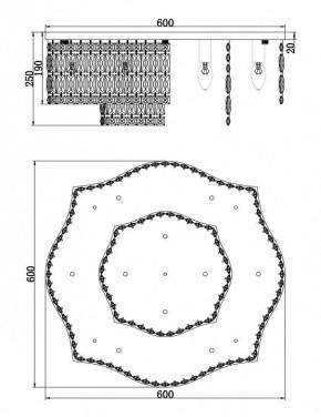 Потолочная люстра Maytoni Dune DIA005CL-10CH в Сысерти - sysert.mebel24.online | фото 2