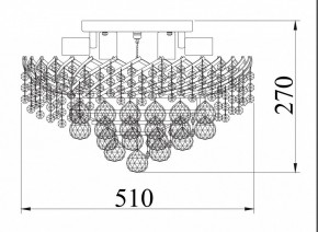 Потолочная люстра Maytoni Karolina DIA120-09-G в Сысерти - sysert.mebel24.online | фото 4