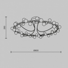 Потолочная люстра Maytoni Tessara MOD081CL-L48G3K в Сысерти - sysert.mebel24.online | фото 2