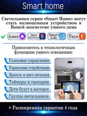 Потолочная люстра Natali Kovaltseva Smart home LED LAMPS 81217 в Сысерти - sysert.mebel24.online | фото 6