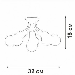 Потолочная люстра Vitaluce V3927 V3927-0/6PL в Сысерти - sysert.mebel24.online | фото 6