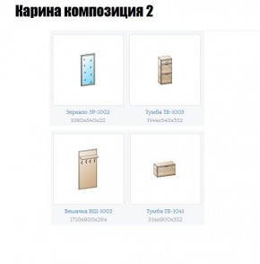 Прихожая Карина (модульная) в Сысерти - sysert.mebel24.online | фото 6