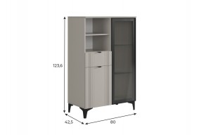РИЧ Комод 2 со стеклом в Сысерти - sysert.mebel24.online | фото 2