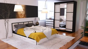 Сакура спальня № 1 Комод + Зеркало + Кровать 1600 + Тумба + Шкаф-купе 1500, сп.м. 1600х2000 мм., б/м, основание есть, ун. сб. в Сысерти - sysert.mebel24.online | фото 5