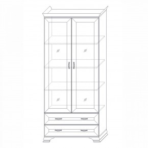 Шкаф (2 стеклодвери) Сиена в Сысерти - sysert.mebel24.online | фото 3
