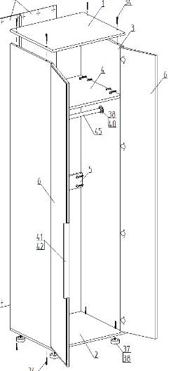 Шкаф 2-ств. для одежды "Лео" в Сысерти - sysert.mebel24.online | фото 2