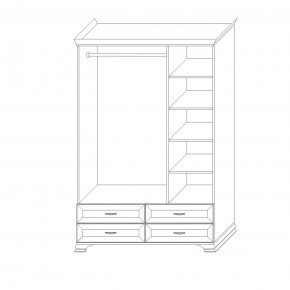 Шкаф 3-х дверный (корпус) Сиена в Сысерти - sysert.mebel24.online | фото 6
