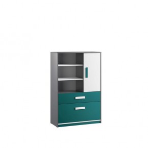 Шкаф книжный Кэнди КШ-2 Океан в Сысерти - sysert.mebel24.online | фото