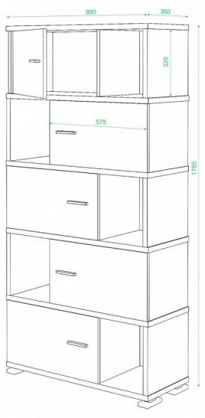 Шкаф комбинированный Домино СБ-30/5 в Сысерти - sysert.mebel24.online | фото 2