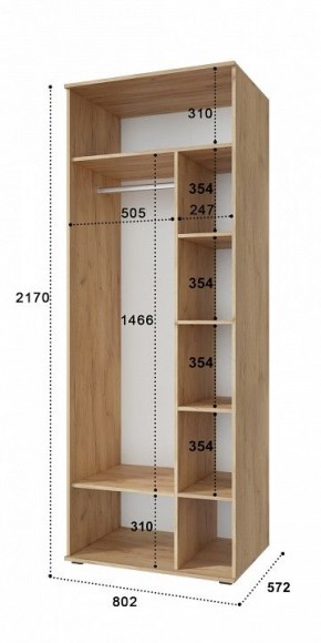 Шкаф комбинированный Эмилия ЭЛ-16К в Сысерти - sysert.mebel24.online | фото