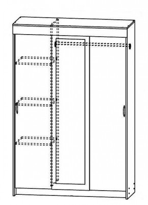 Шкаф-купе Бассо 1300 (Венге/Дуб белфорд) в Сысерти - sysert.mebel24.online | фото 2
