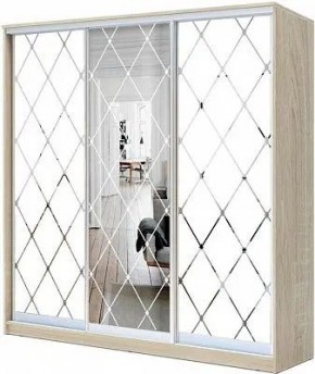 Шкаф-купе ХИТ 22-18-666 РОМБ БОЛЬШОЙ МАТОВЫЙ в Сысерти - sysert.mebel24.online | фото