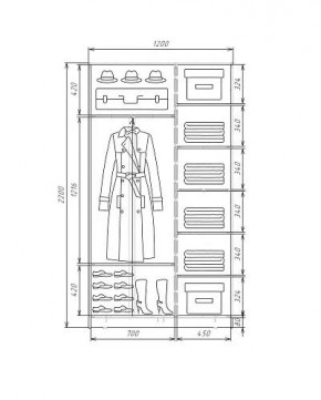 Шкаф-купе ХИТ 22-4-12-22 (420) в Сысерти - sysert.mebel24.online | фото 5