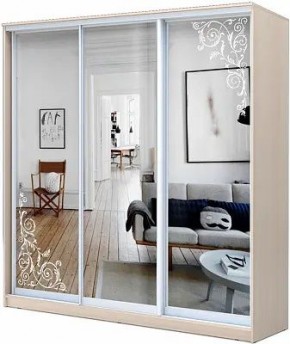 Шкаф-купе ХИТ 22-4-20-656 ОРНАМЕНТ в Сысерти - sysert.mebel24.online | фото