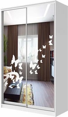 Шкаф-купе ХИТ 24-12-66 БАБОЧКИ в Сысерти - sysert.mebel24.online | фото