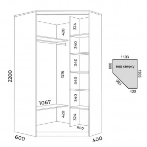 Шкаф-купе ХИТ-У-L-22-64-11 в Сысерти - sysert.mebel24.online | фото 3