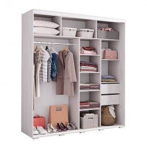 Шкаф-купе Крафт-6 (Ясень Белый) в Сысерти - sysert.mebel24.online | фото 2