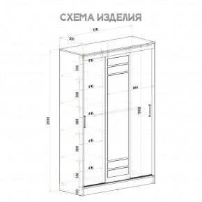 Шкаф-купе Тео ШКК-02 (ясень белый) в Сысерти - sysert.mebel24.online | фото 6