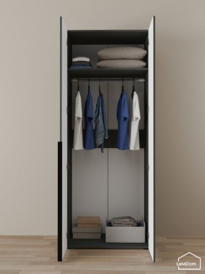 Шкаф Linnea MHR-2 2050х800х510 (Графит-М 11.1.25) в Сысерти - sysert.mebel24.online | фото 4