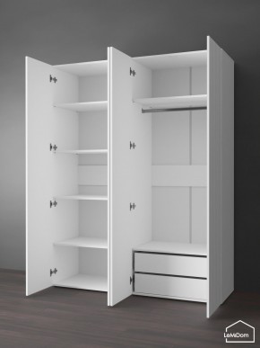 Шкаф Linnea MHR-4PO-2 2050х1600х510 (Белый-М 11.1.2) в Сысерти - sysert.mebel24.online | фото 5
