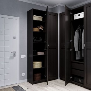 Шкаф МАКС однодверный узкий, цвет Дуб Венге в Сысерти - sysert.mebel24.online | фото 4