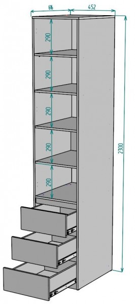 Шкаф Мальта H161 в Сысерти - sysert.mebel24.online | фото 2