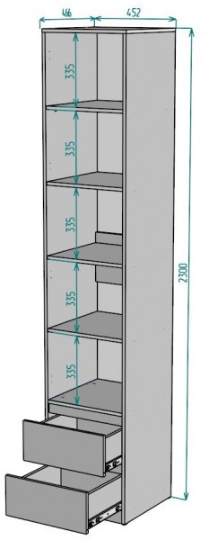 Шкаф Мальта H166 в Сысерти - sysert.mebel24.online | фото 2