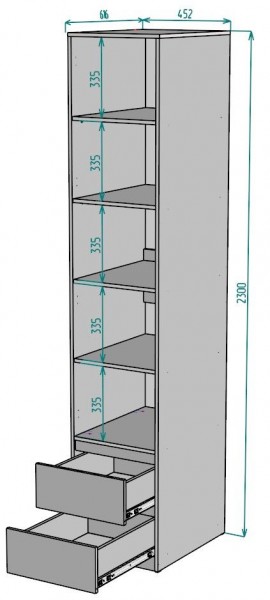 Шкаф Мальта H168 в Сысерти - sysert.mebel24.online | фото 2