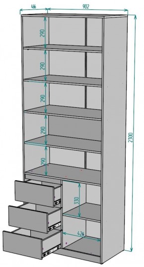 Шкаф Мальта H191 в Сысерти - sysert.mebel24.online | фото 2