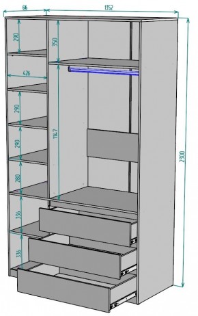 Шкаф Мальта H208 в Сысерти - sysert.mebel24.online | фото 2