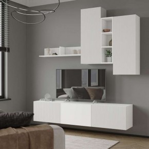 Шкаф навесной Сириния белый/МДФ белый снег в Сысерти - sysert.mebel24.online | фото 3