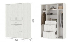 Шкаф Нельсон ШК03 Дуб крафт белый в Сысерти - sysert.mebel24.online | фото 2